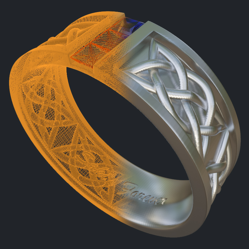 Braided Men's Band - 3D