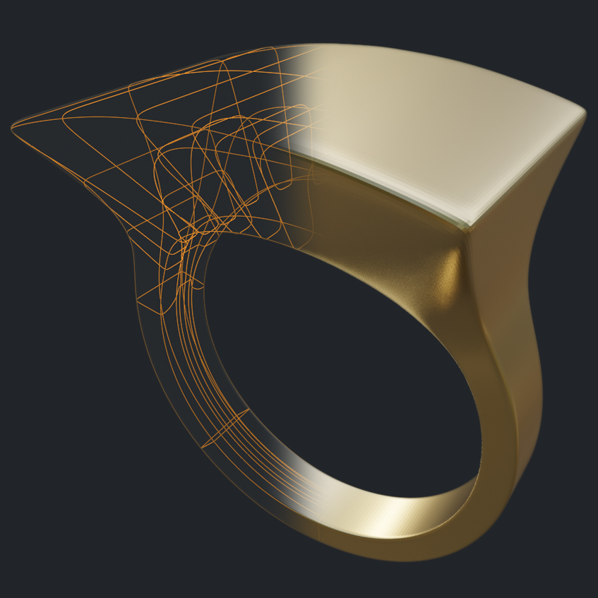 Statement Ring - 3D