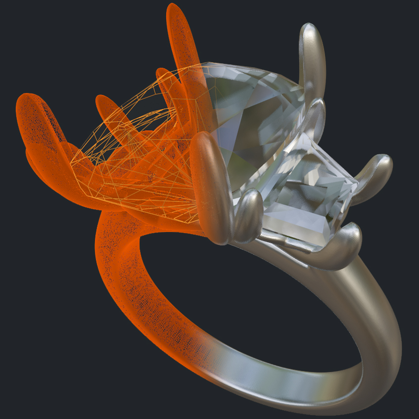 3 Stones Christian Ring