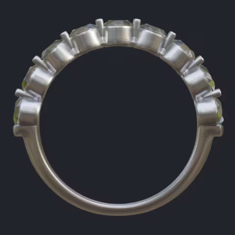 Wide Diamond Half-Band Profile