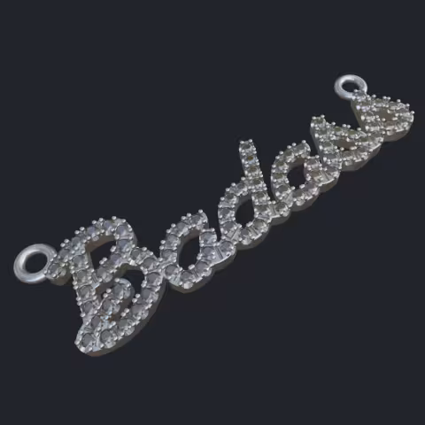 Badass Diamond Pendant In 14k White Gold - Main