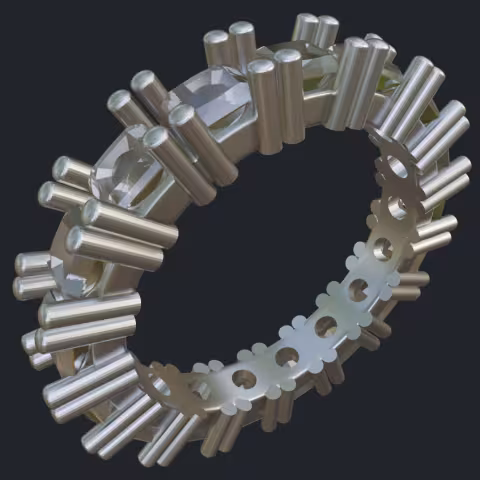 Radiant Cut Diamond Eternity Band - Main