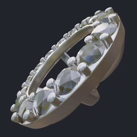 Stud Earring Jacket - Side