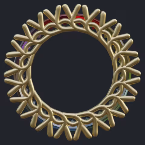 Multi-Gem Eternity Band - Profile