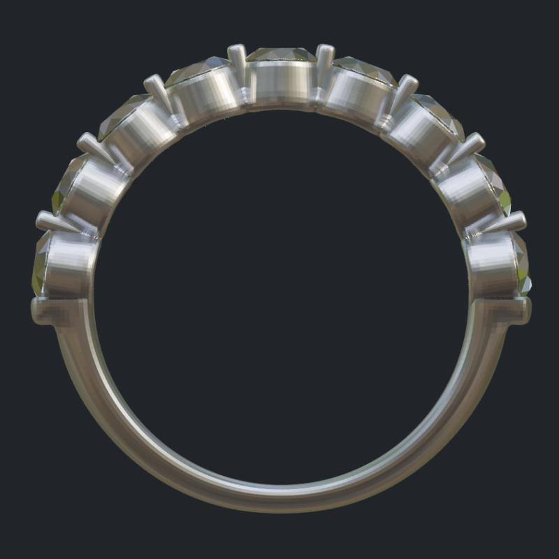 Wide Diamond Half-Band - Profile