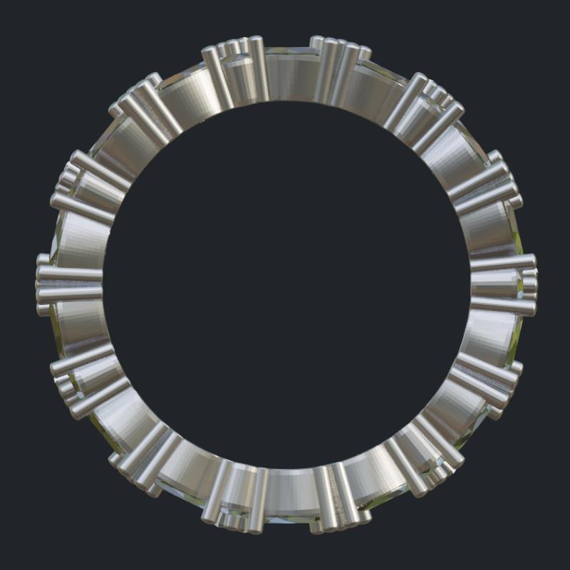 Marquise &amp; Round Diamonds Eternity Band - Profile