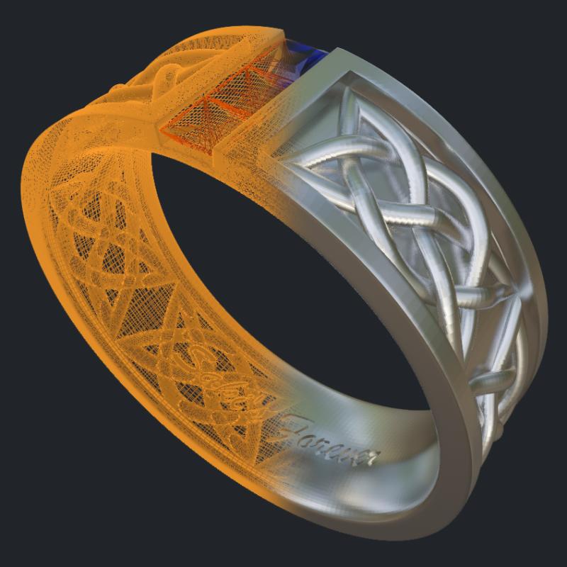 Braided Men's Band - 3D