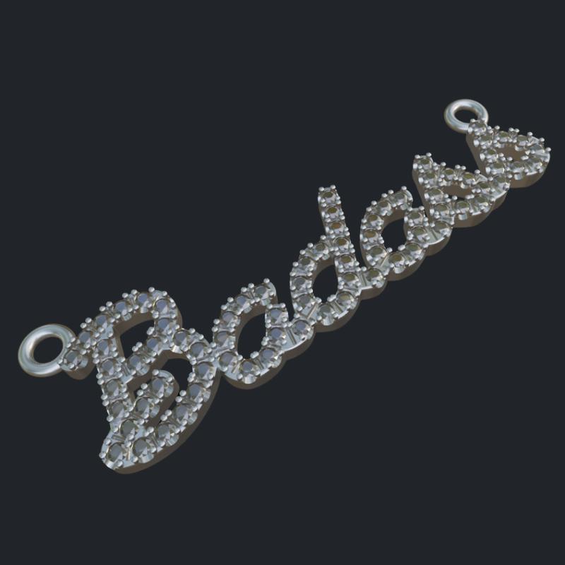 Badass Diamond Pendant In 14k White Gold - Main