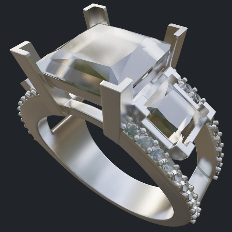 Oval Cut Diamond With Leave Shapes Solitaire - Main