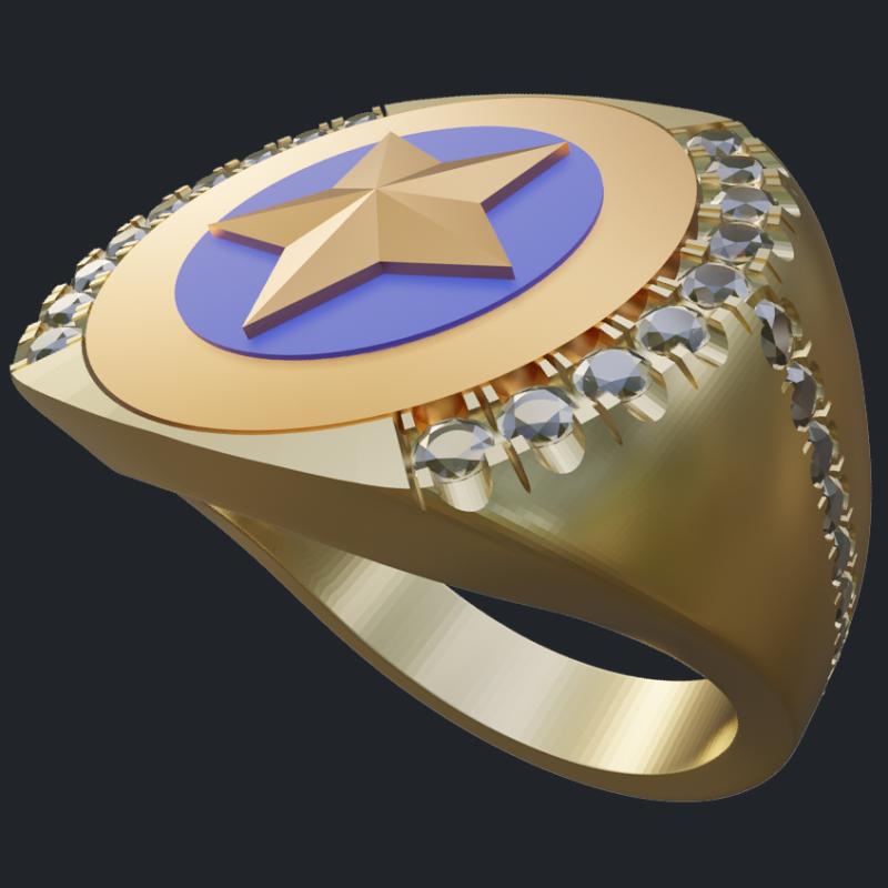 Star Medallion Ring - Main
