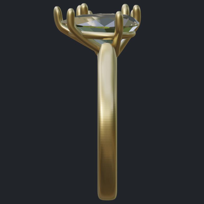 Toi et Moi Bypass Ring - Side