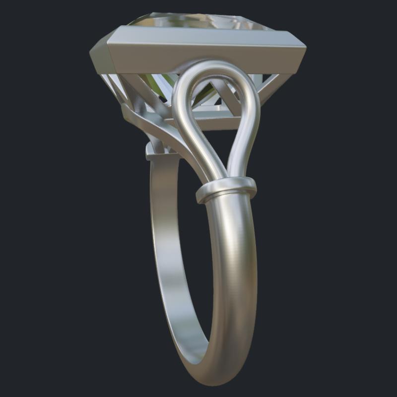 Princess Noose Ring - Side