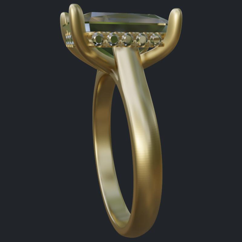 Engagement Ring Set - Side