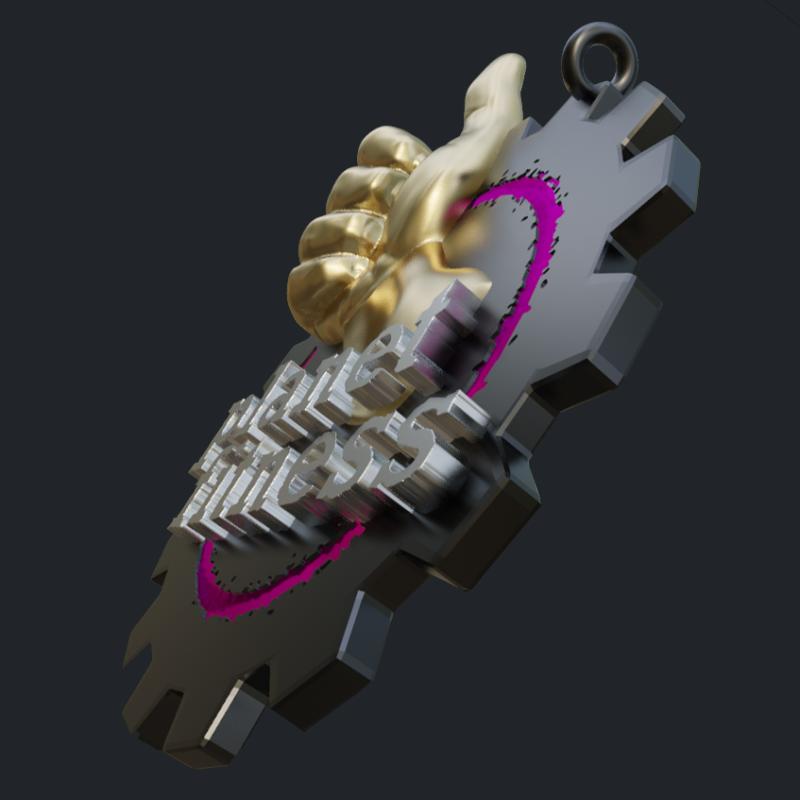 Planet Fitness Pendant - Side