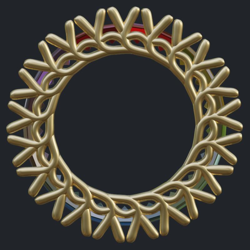 Multi-Gem Eternity Band - Profile