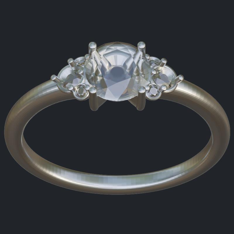 Seven Stones Engagement Ring - Front