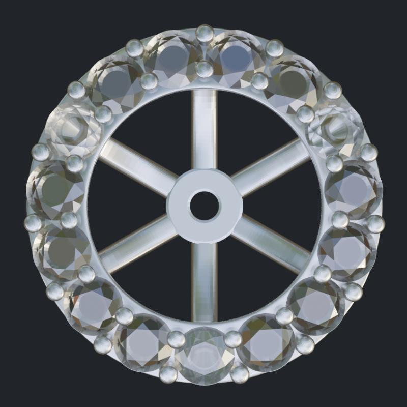 Stud Earring Jacket - Front