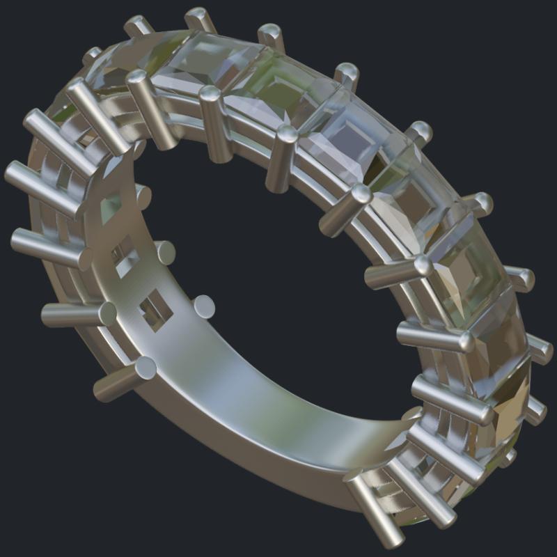 Platinum Princess Eternity Band - Main