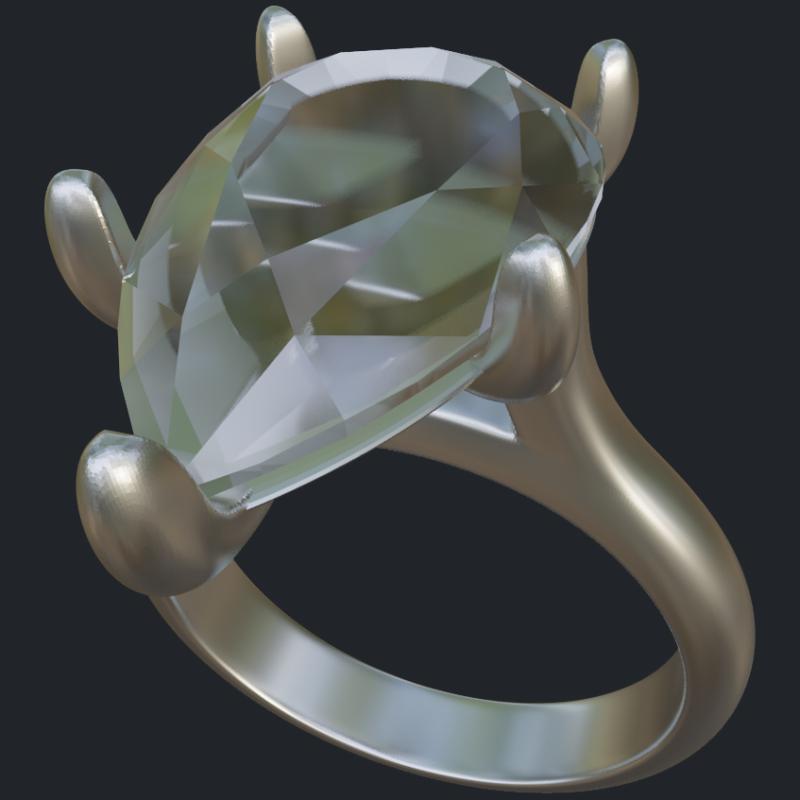 Pear Shape Solitaire With Hidden Prongs - Main