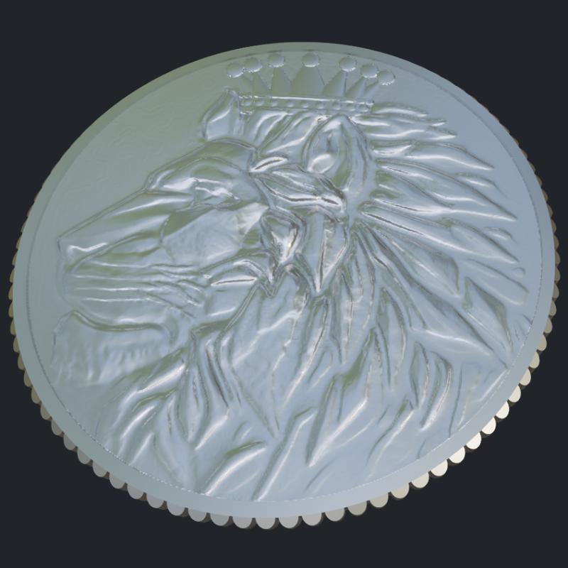 10g Silver Coin With Lion King &amp; Tavares Barbosa Family Crest