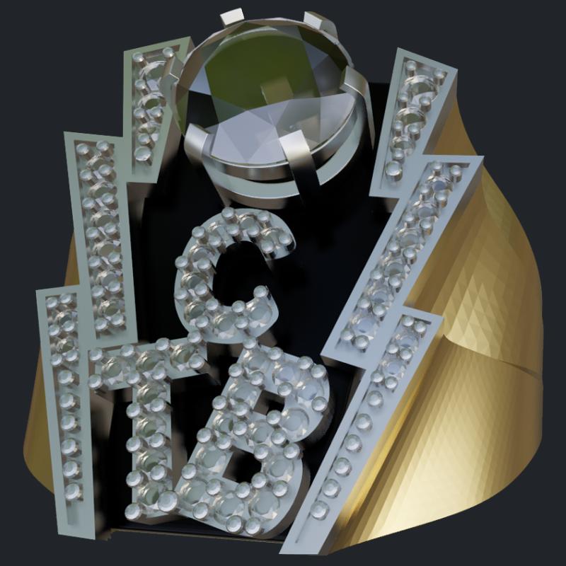 Elvis TCB Lightening Ring