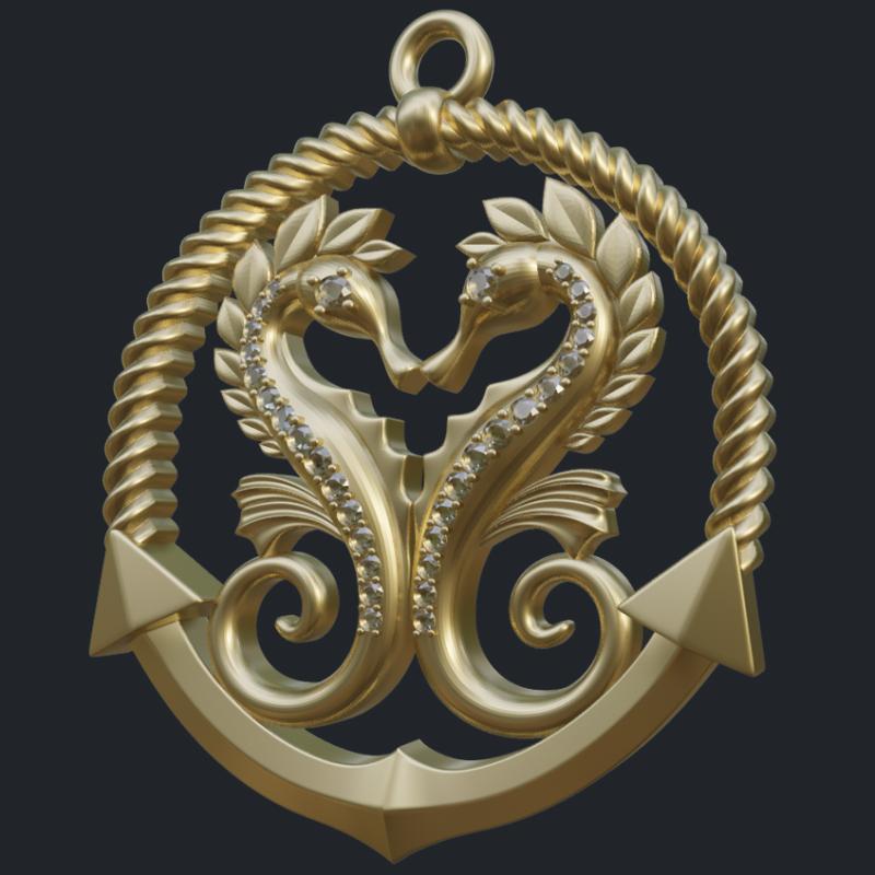 Seahorse Pendant - Main