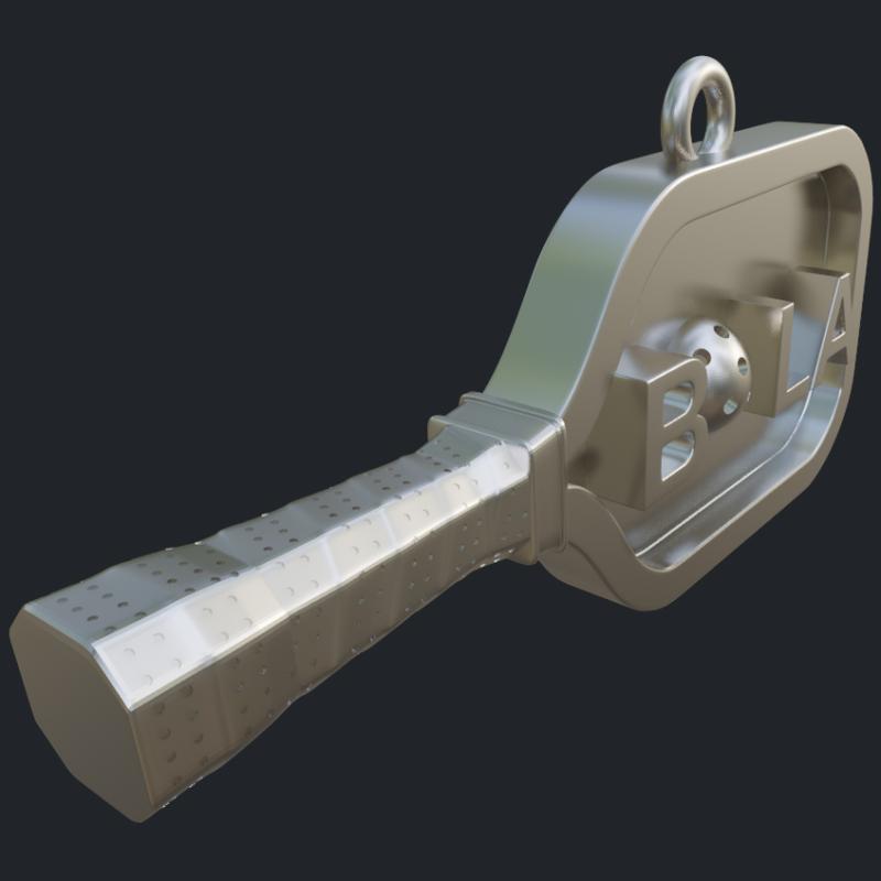 Pickleball Pendant - Side