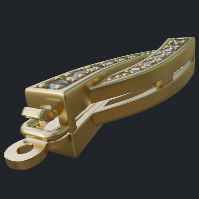 Pearl Necklace Closure - Side