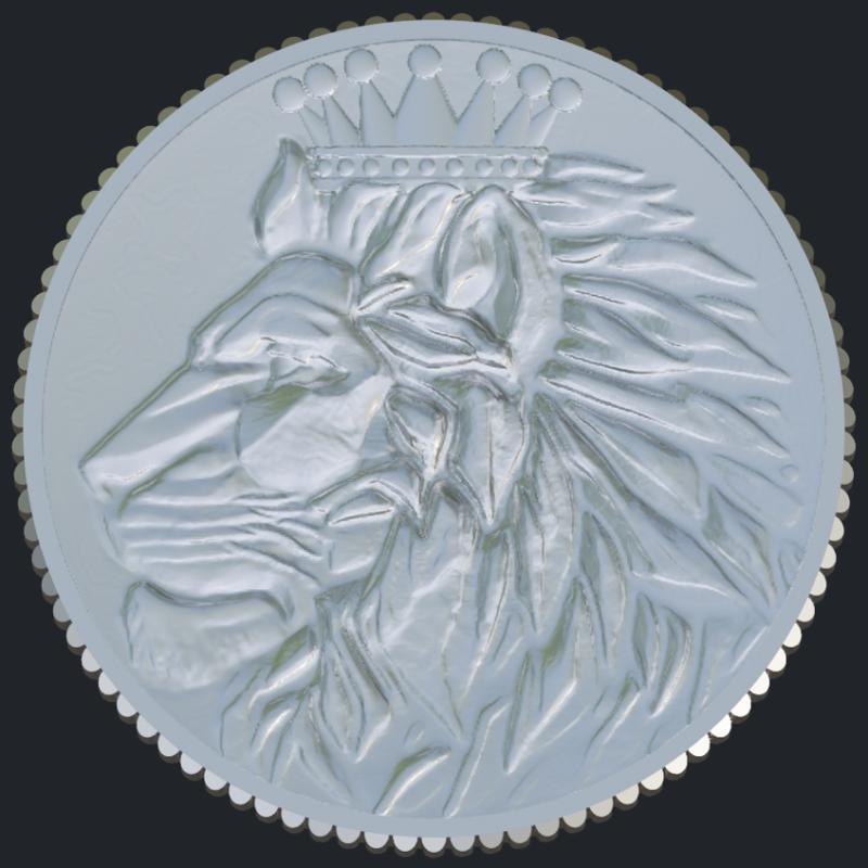 10g Silver Coin With Lion King &amp; Tavares Barbosa Family Crest