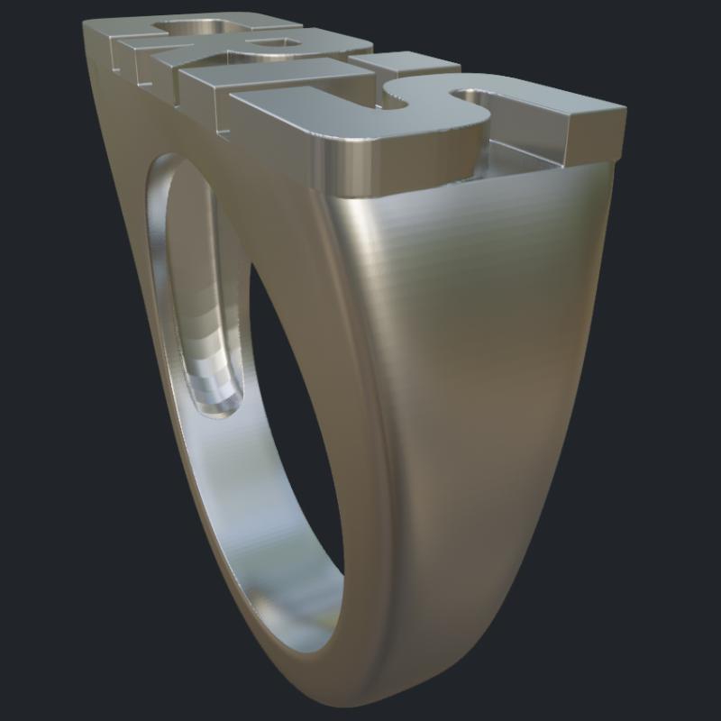 CRIS Silver Ring - Side