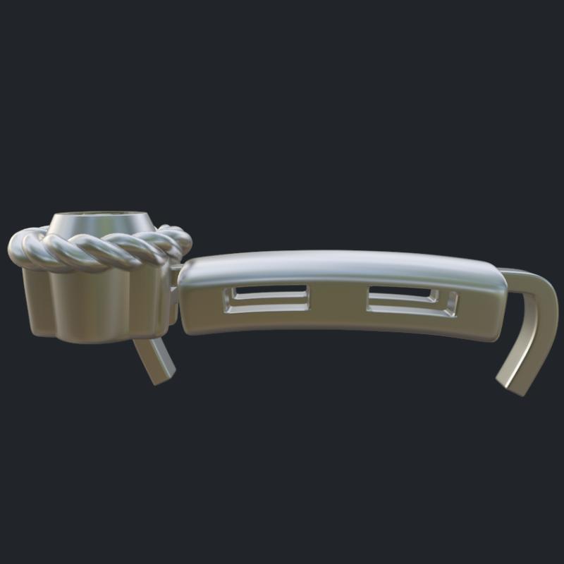 Bracelet Segment with Rope Decoration And Round Diamond - Side