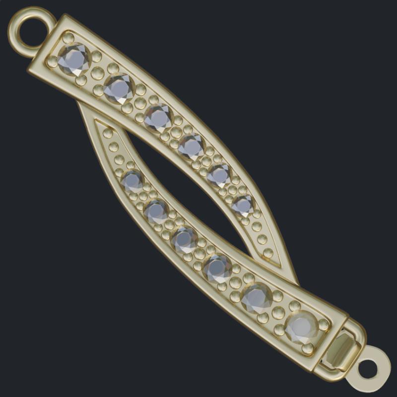 Pearl Necklace Closure - Front