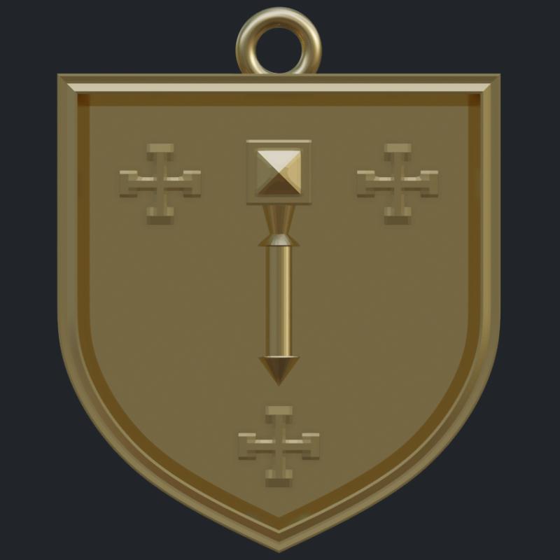 Small Polish Coat Of Arms Pendant - Front