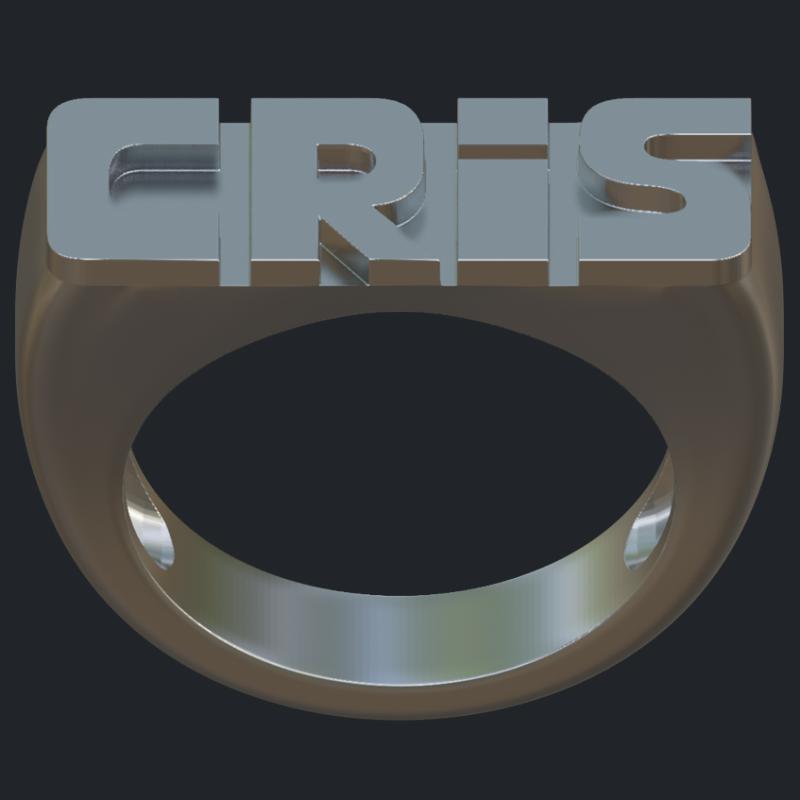 CRIS Silver Ring - Front