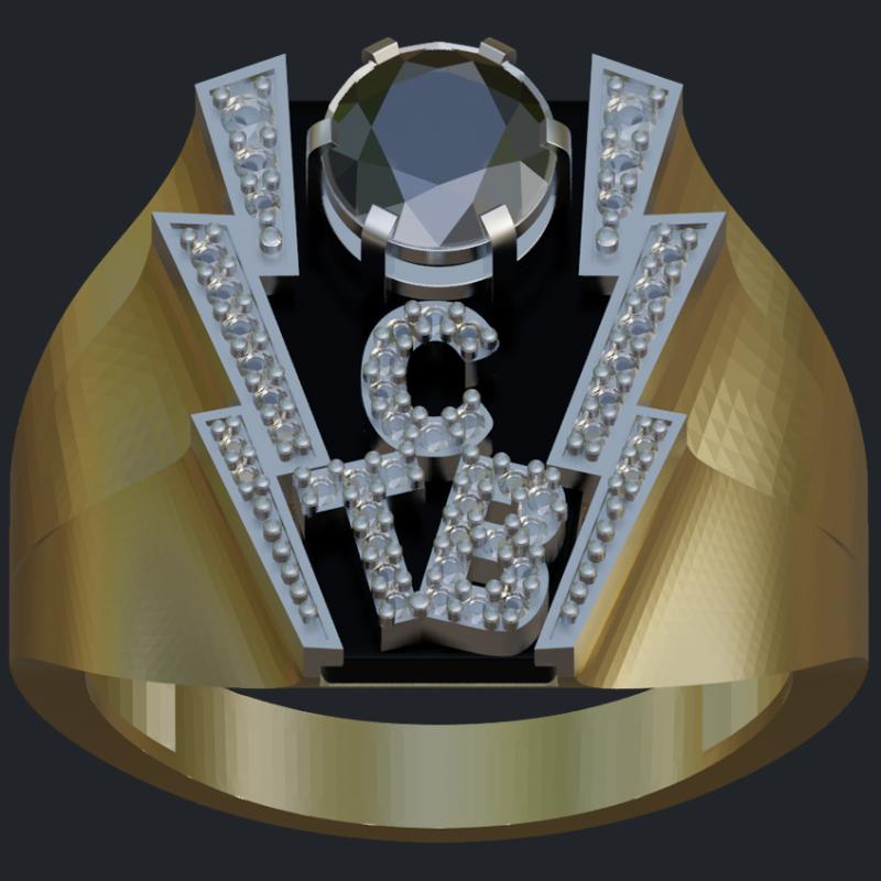 Elvis TCB Lightening Ring