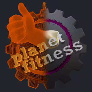 Planet Fitness Pendant - 3D