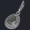 Pear Shape Diamond Halo Pendant - Main