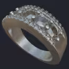 Five Round Diamonds Ring - Main