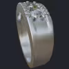 Five Round Diamonds Ring - Side