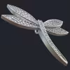 Dragonfly Diamond Pendant - Bottom