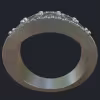 Five Round Diamonds Ring - Profile