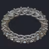 Interlaced Arches Diamond Eternity Band - Front