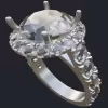 Cathedral Halo Engagement Ring - Main