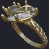 Toi et Moi Bypass Ring With Diamonds On Shank - Main