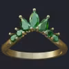 Matching Band to Emerald Ring - Top