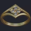 4 Stones Ring - Top