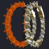 28.0 mm Tall Inside-Our Round Hoop Earrings - Dia Size 3.4mm - 3D