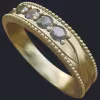 4 Diamonds Figure Eight Ring With Milgrain - Main