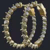 28.0 mm Tall Inside-Out Round Hoop Earrings - Dia Size 3.0mm - Main