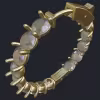 28.0 mm Tall Inside-Out Round Hoop Earrings - Dia Size 4.0mm - Top